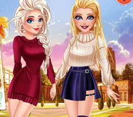 Güz Güzelleri Barbie Ve Elsa
