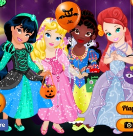 Küçük Prenseslerin Cadılar Bayramı Kostümleri