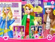 Prensesler Kış Dergileri Kapağında
