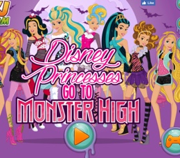 Disney Kızlarının Monster High Dönüşümü